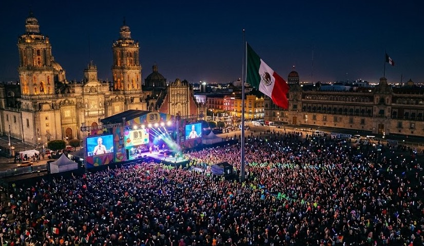 31 Minutos no Zócalo da Cidade do México - show massivo da TV pública chilena