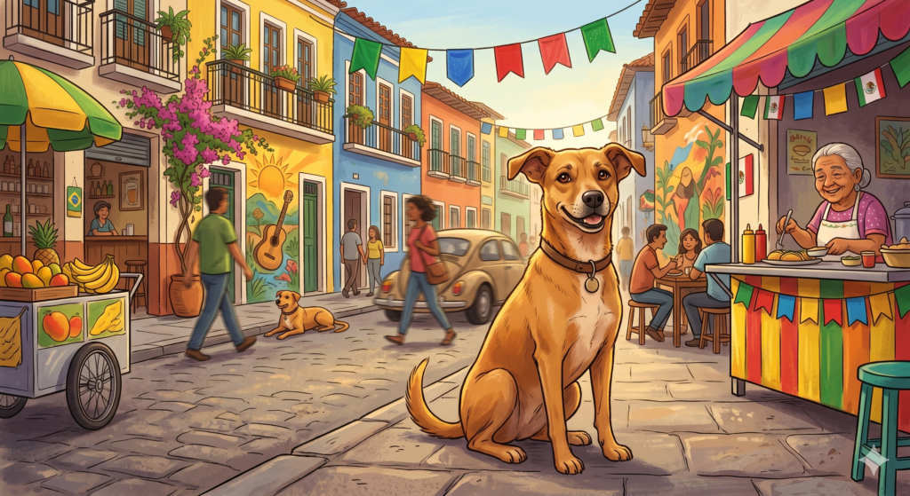 Perrito Caramelo: perro callejero convertido en símbolo cultural en las calles de Brasil y México
